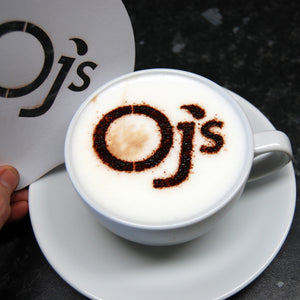 custom personalised coffee stencil